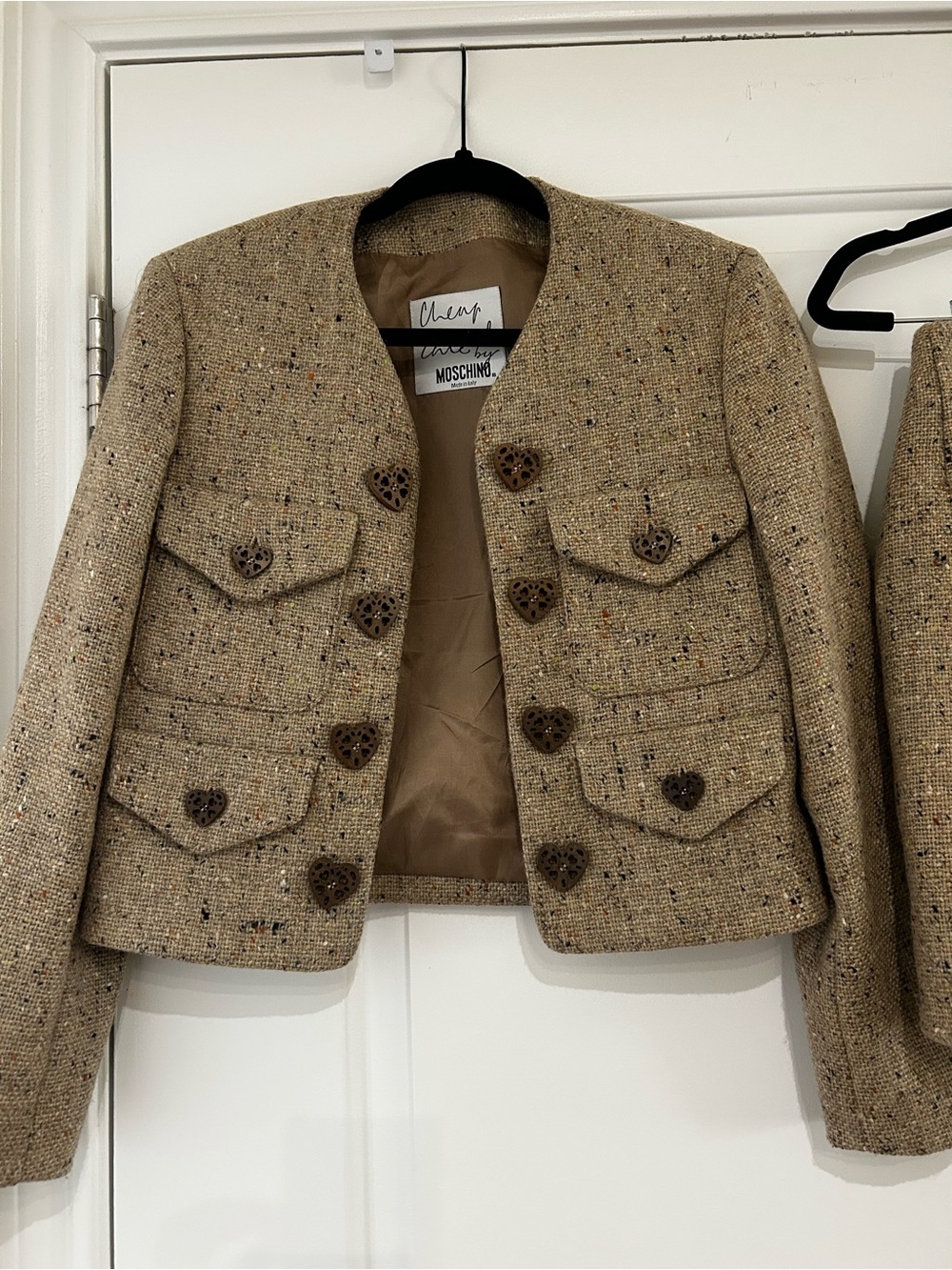 Moschino Cheap and Chic Vintage 1993 Blazer & Skirt Set - Beige - Picture 4 of 7